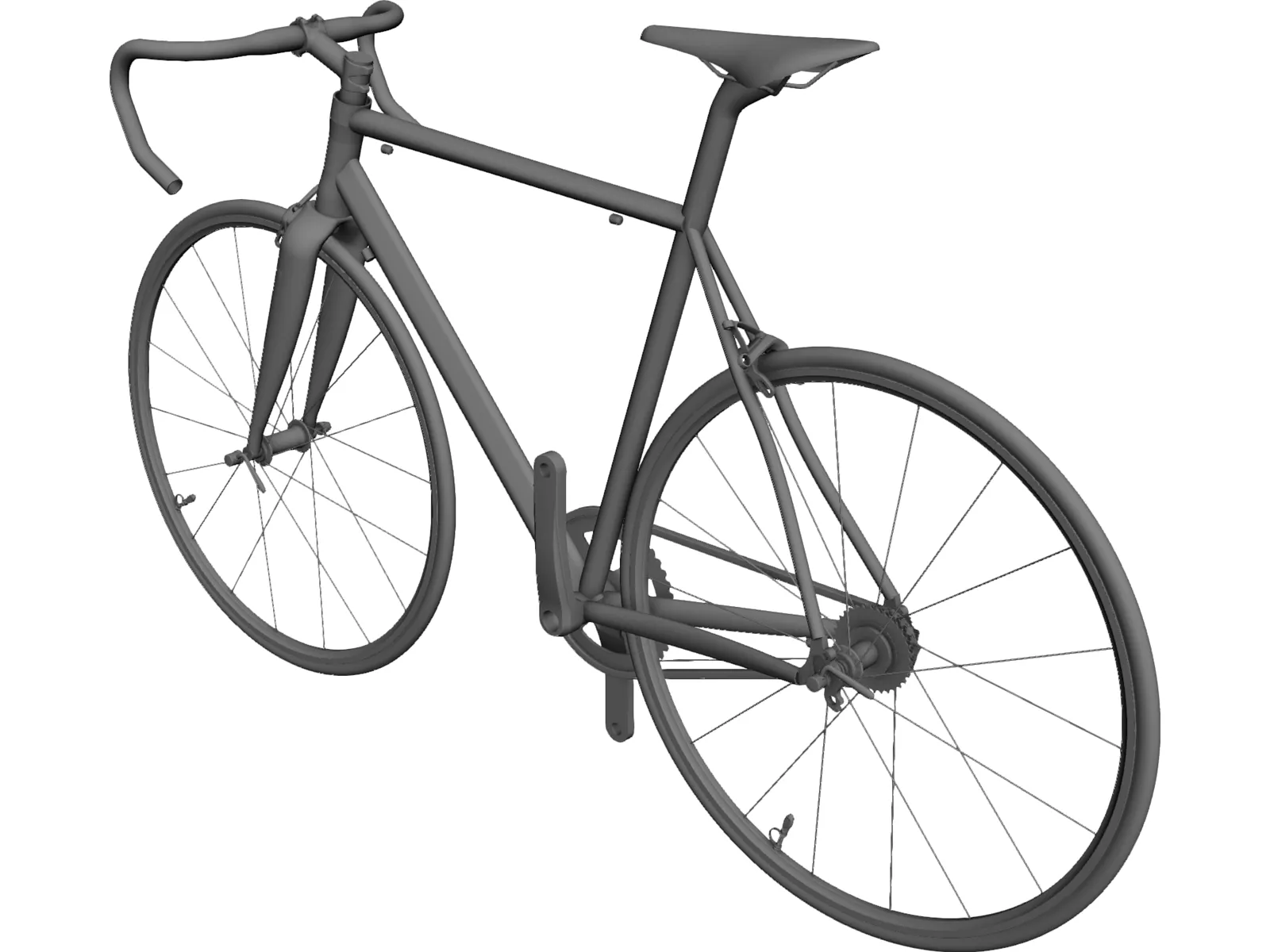 Road Bike 3D Model main preview