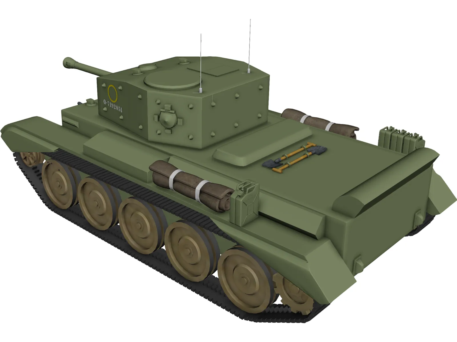 Cromwell VII A24 3D Model main preview