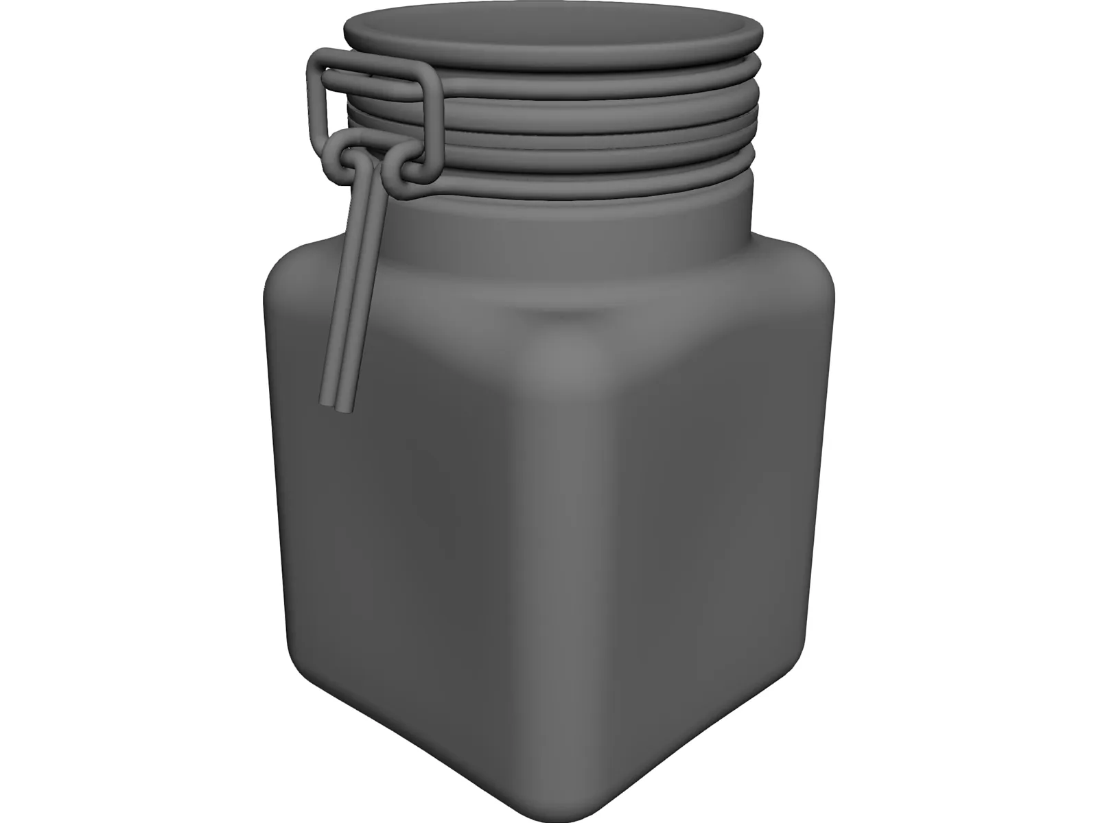 Weck Jar 3D Model main preview