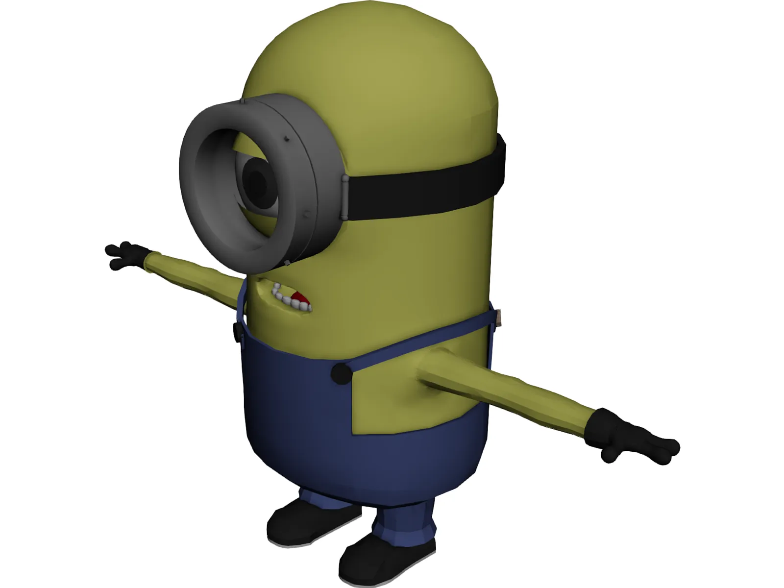 Minion One Eye 3D Model main preview