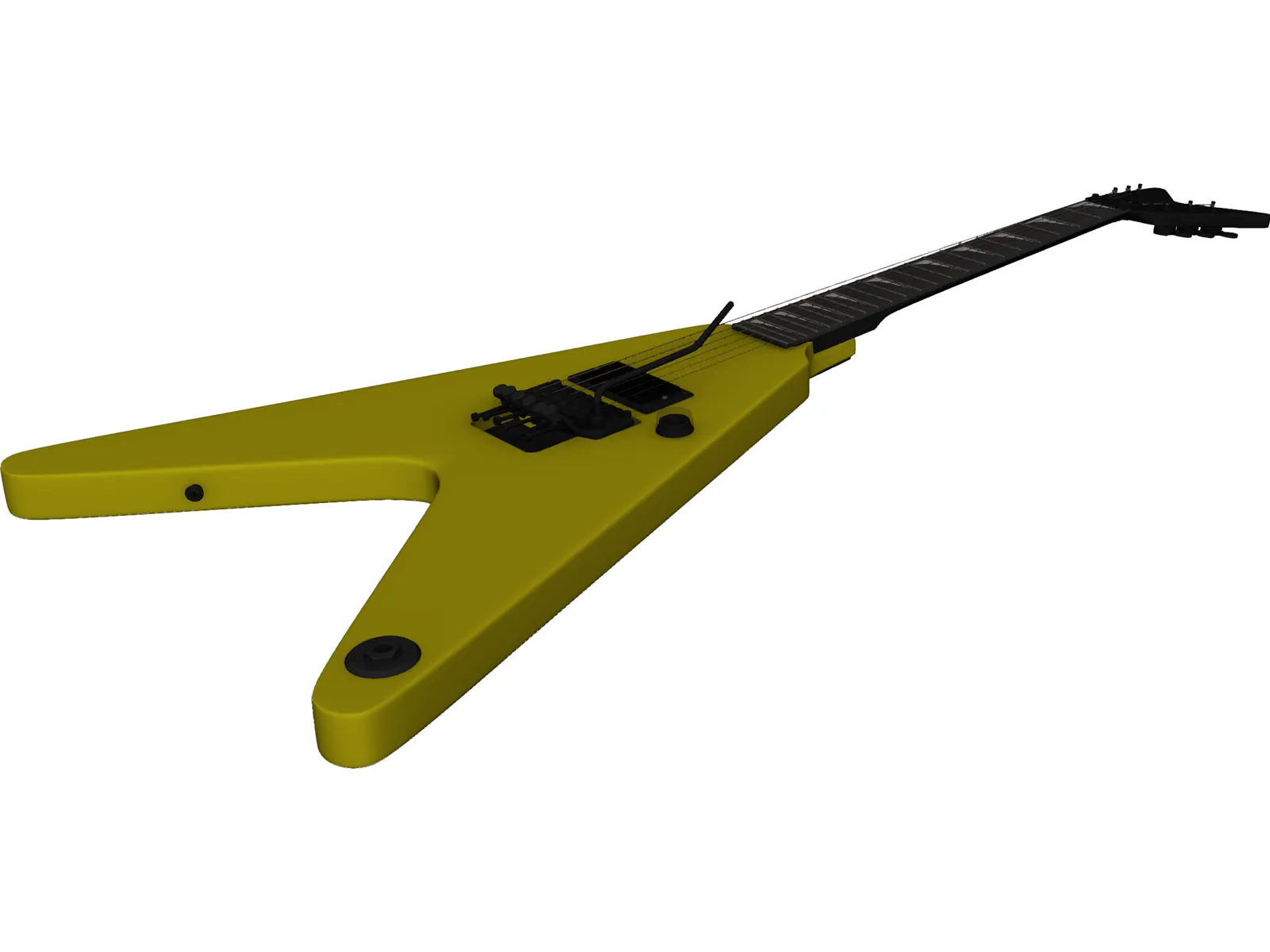 Electric Guitar 3D Model main preview