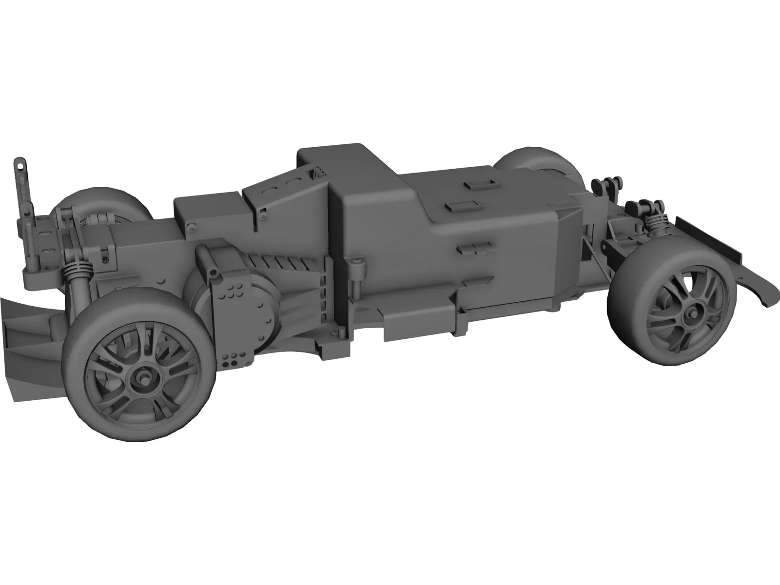 RC Car Chassis 3D Model main preview