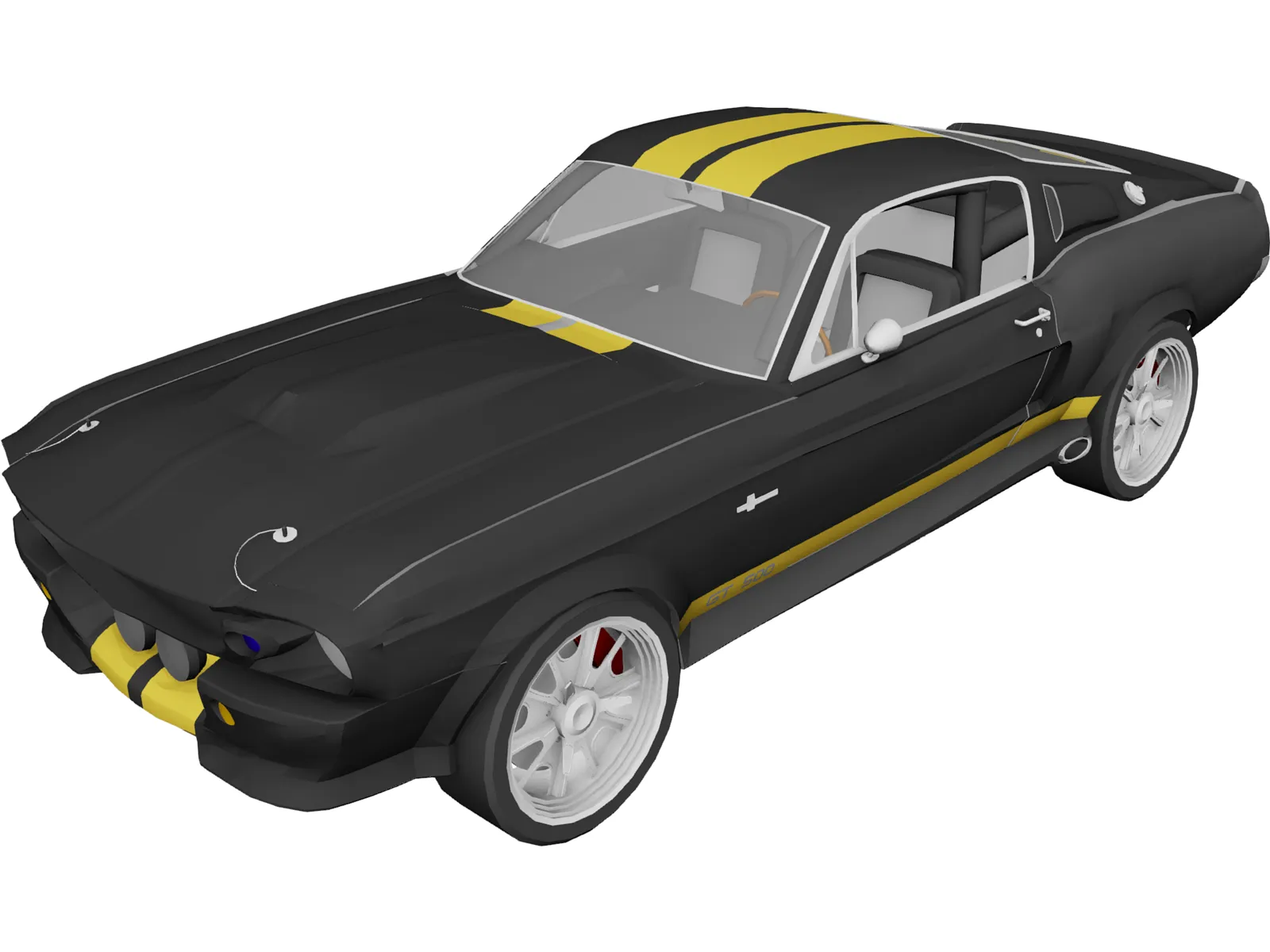 Ford Shelby GT500 (1967) 3D Model main preview
