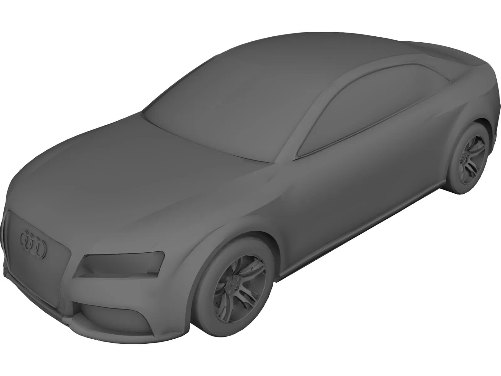 Audi RS5 3D Model main preview