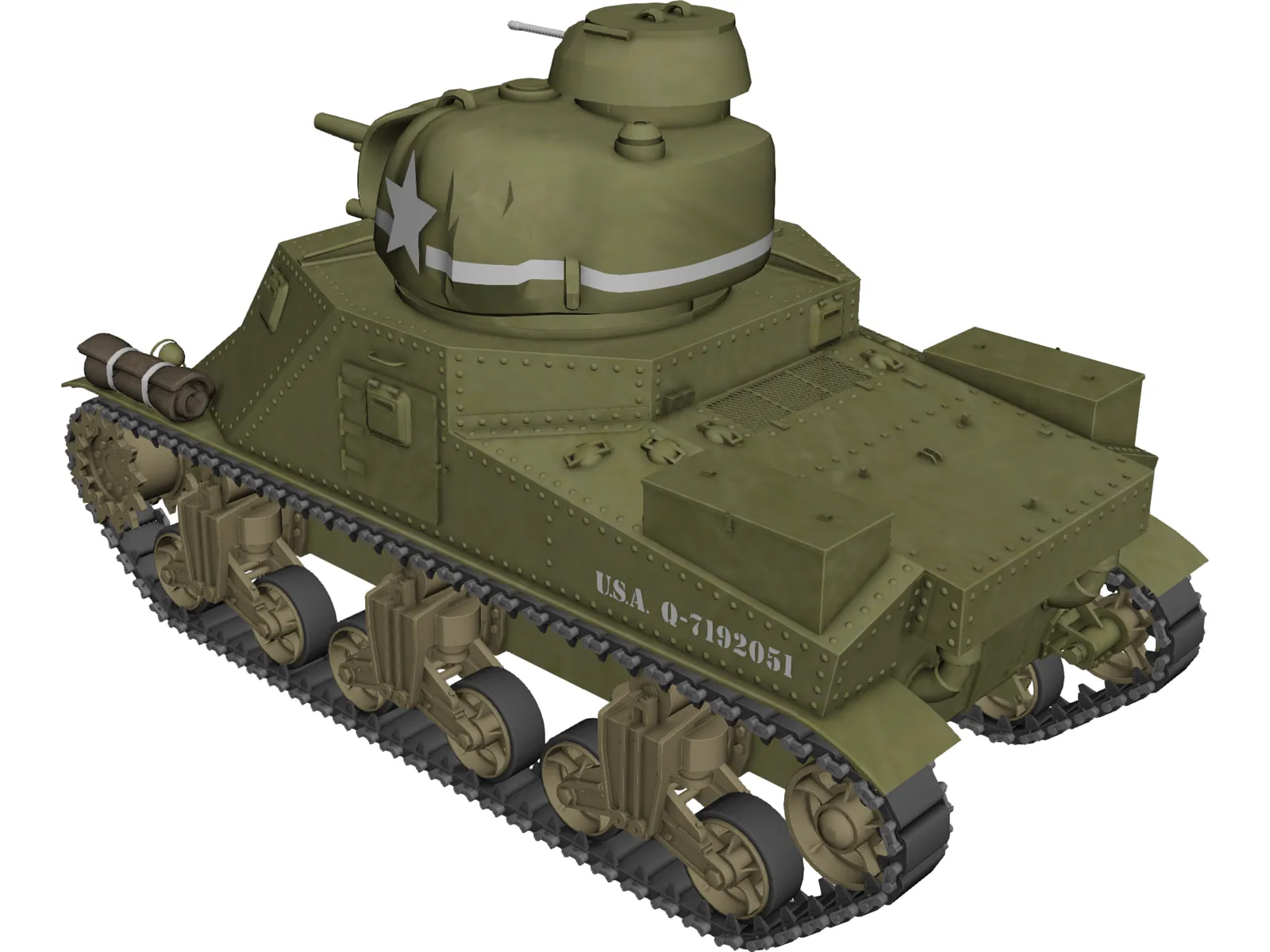 M3 Lee 3D Model main preview