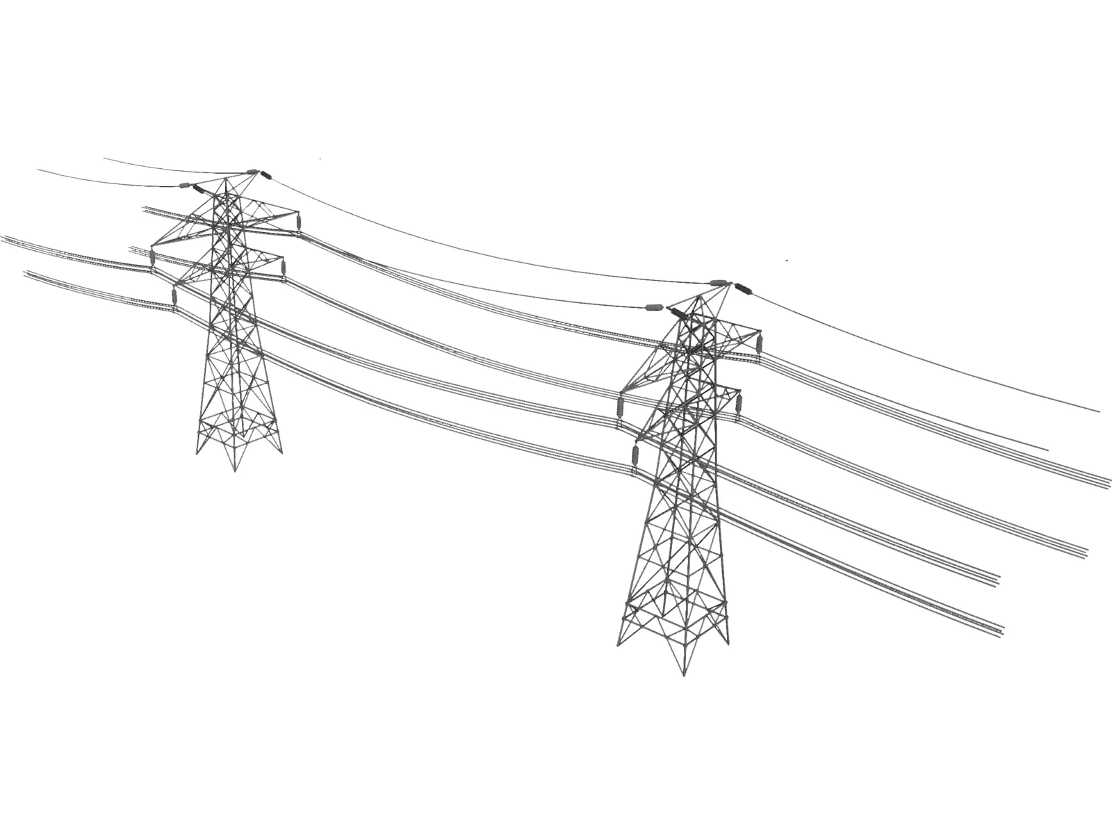 Electric Tower 3D Model main preview
