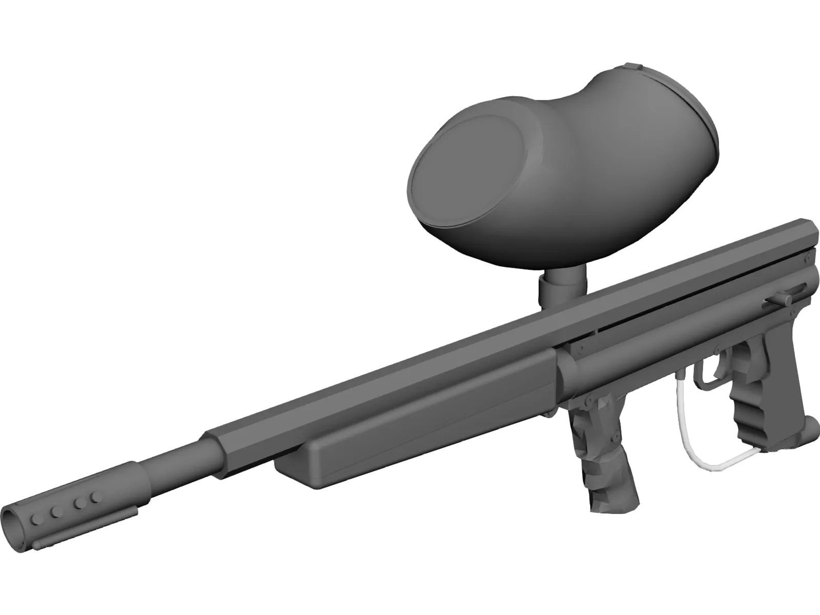 Tippmann 98 Custom with Flatline 3D Model main preview