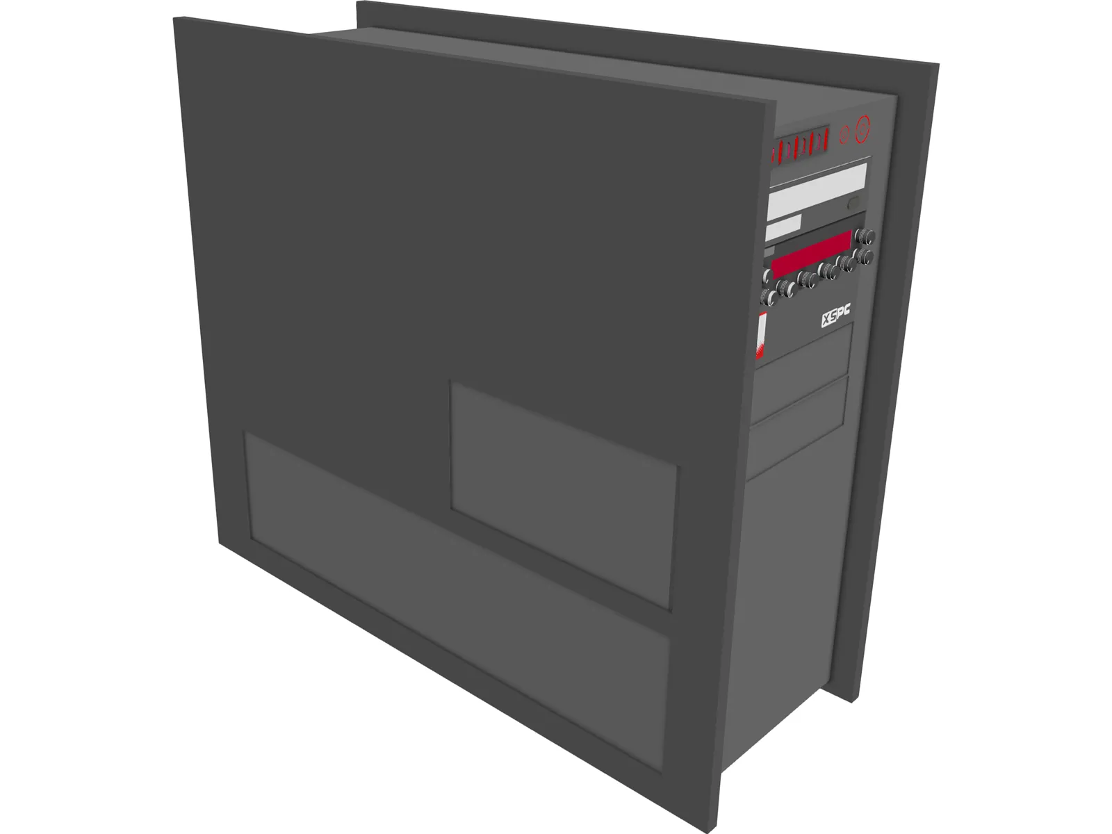Romulus Full Tower Gaming Desktop 3D Model main preview