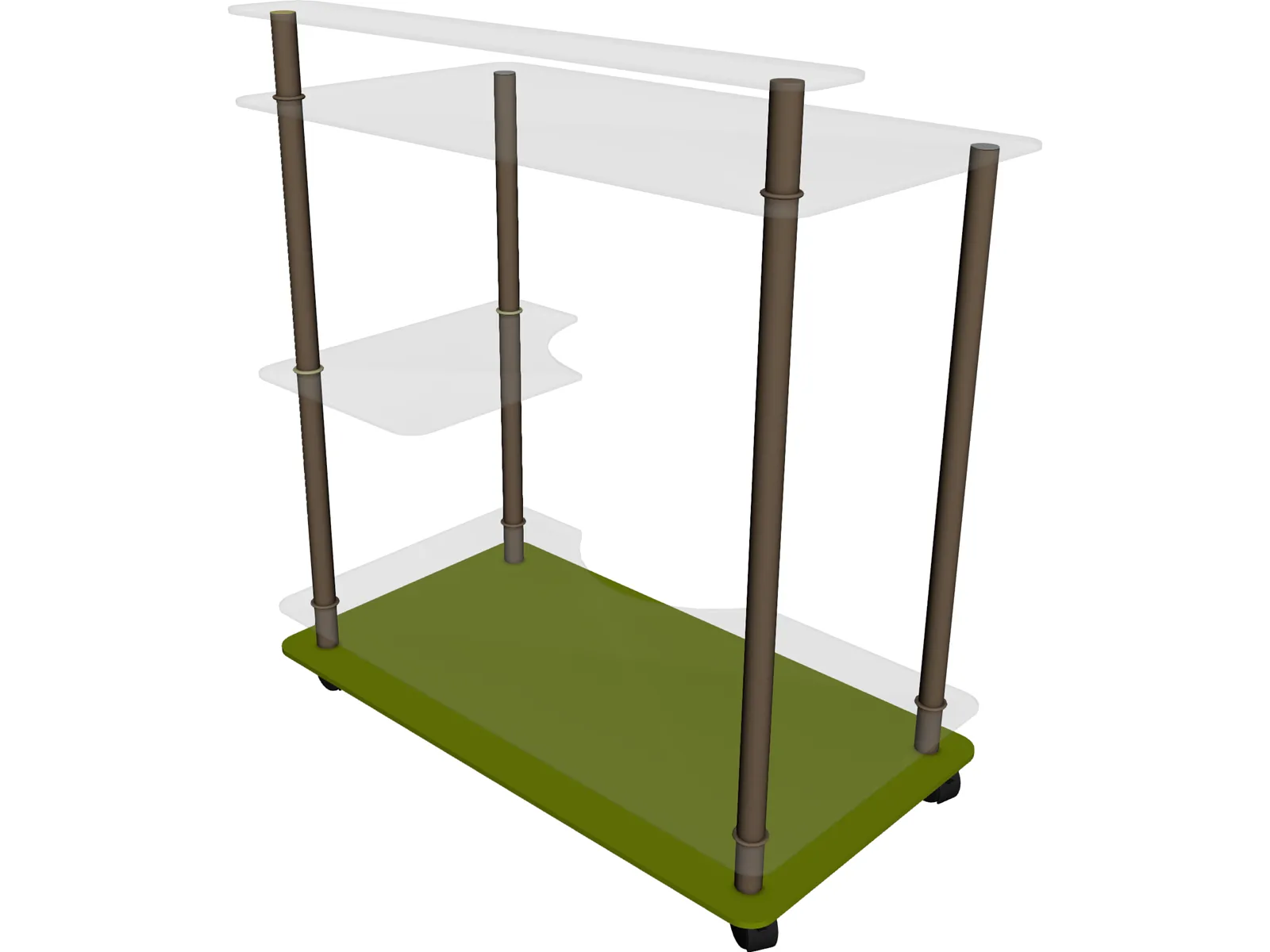 Book Stand 3D Model main preview