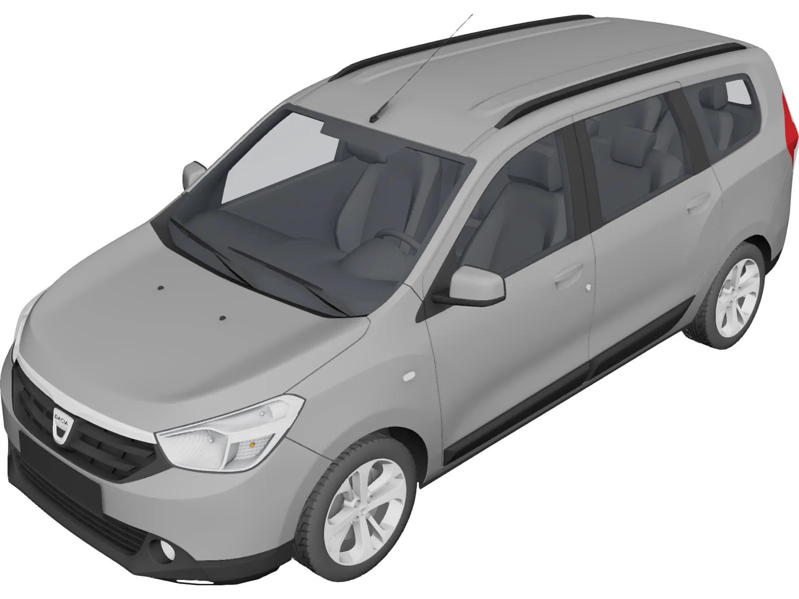 Dacia Lodgy (2012) 3D Model main preview
