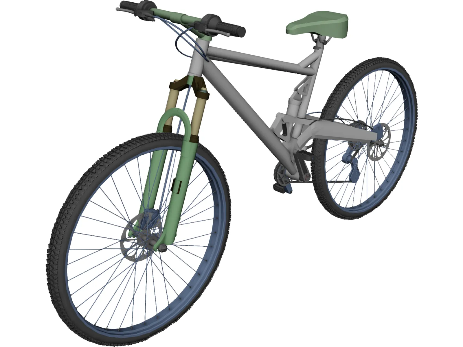 Mountain Bike 3D Model main preview