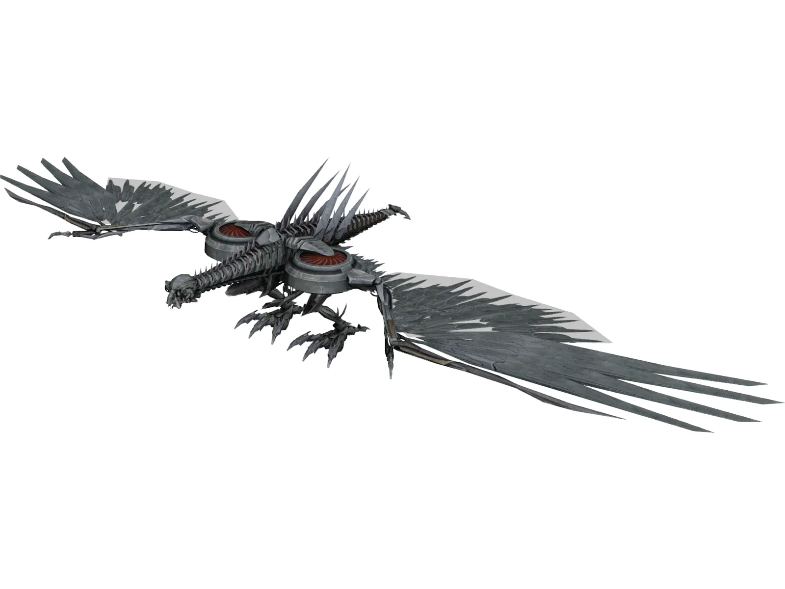 Laserbeak Mechanical Bird 3D Model main preview