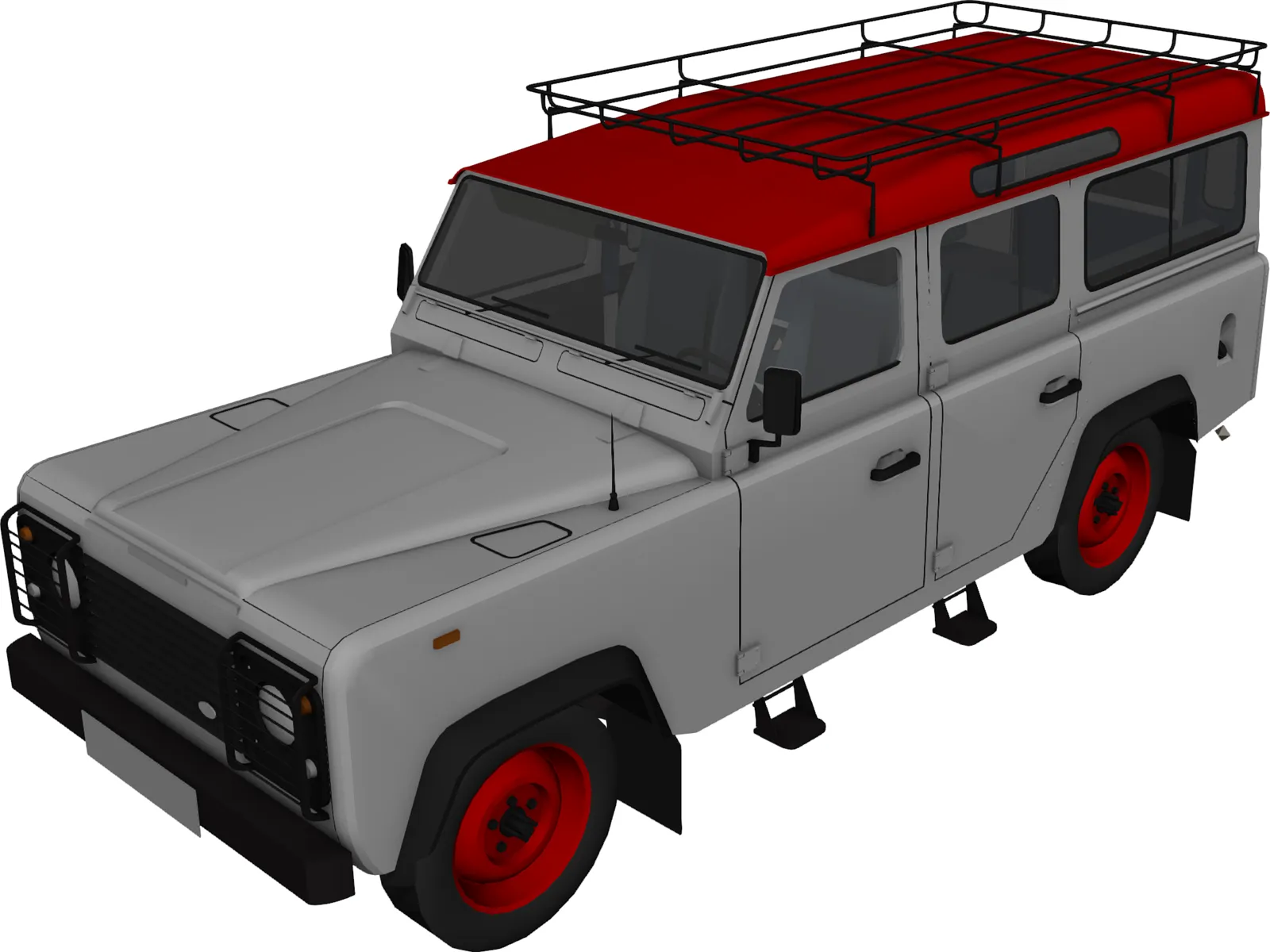 Land Rover Defender 110 3D Model main preview