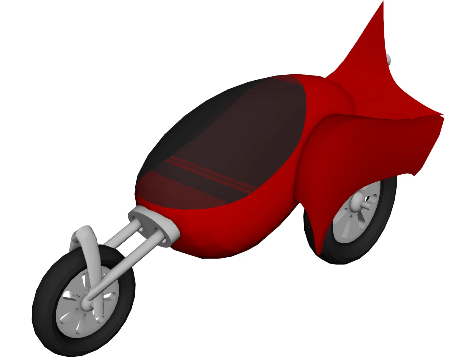Future Car 3D Model main preview