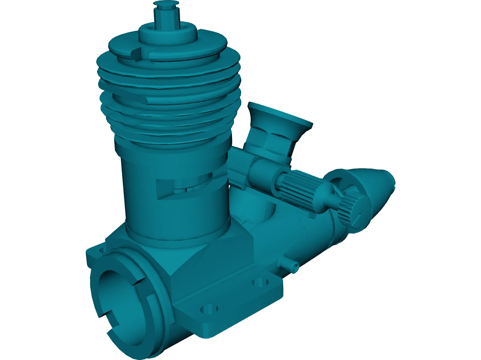 RC Engine 3D Model main preview
