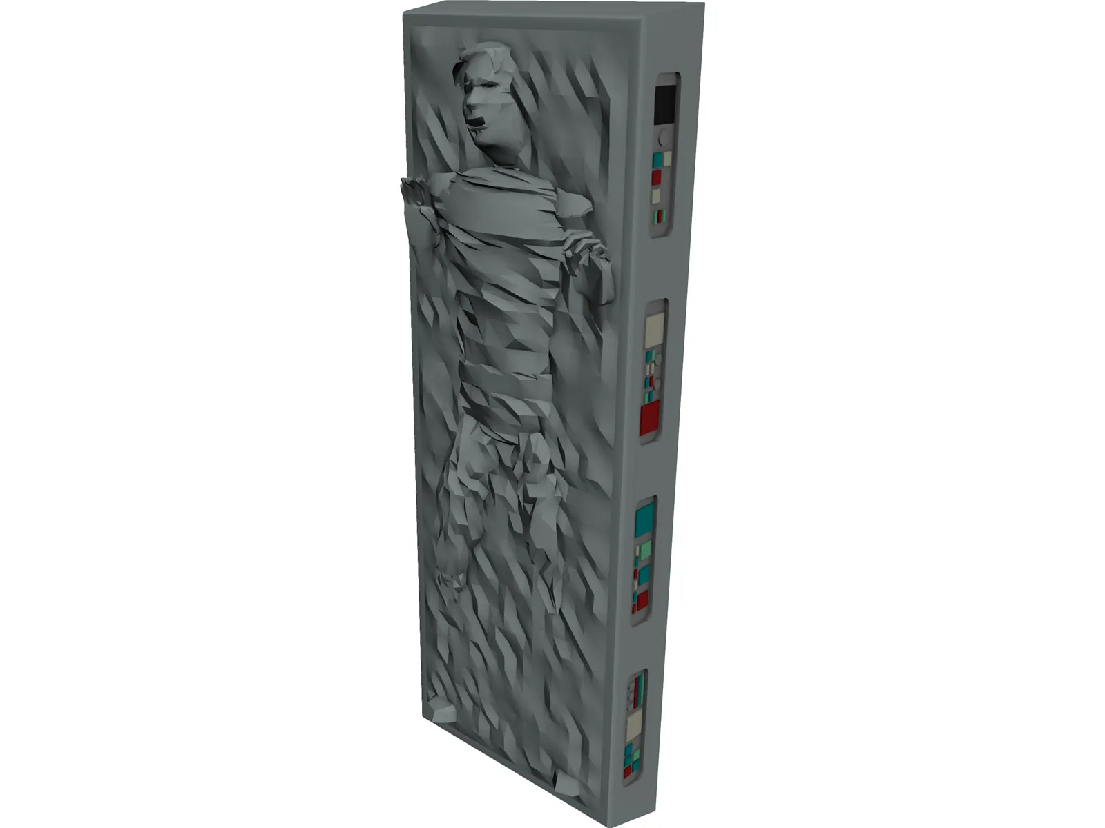 Star Wars Hans Solo in Carbinite 3D Model main preview