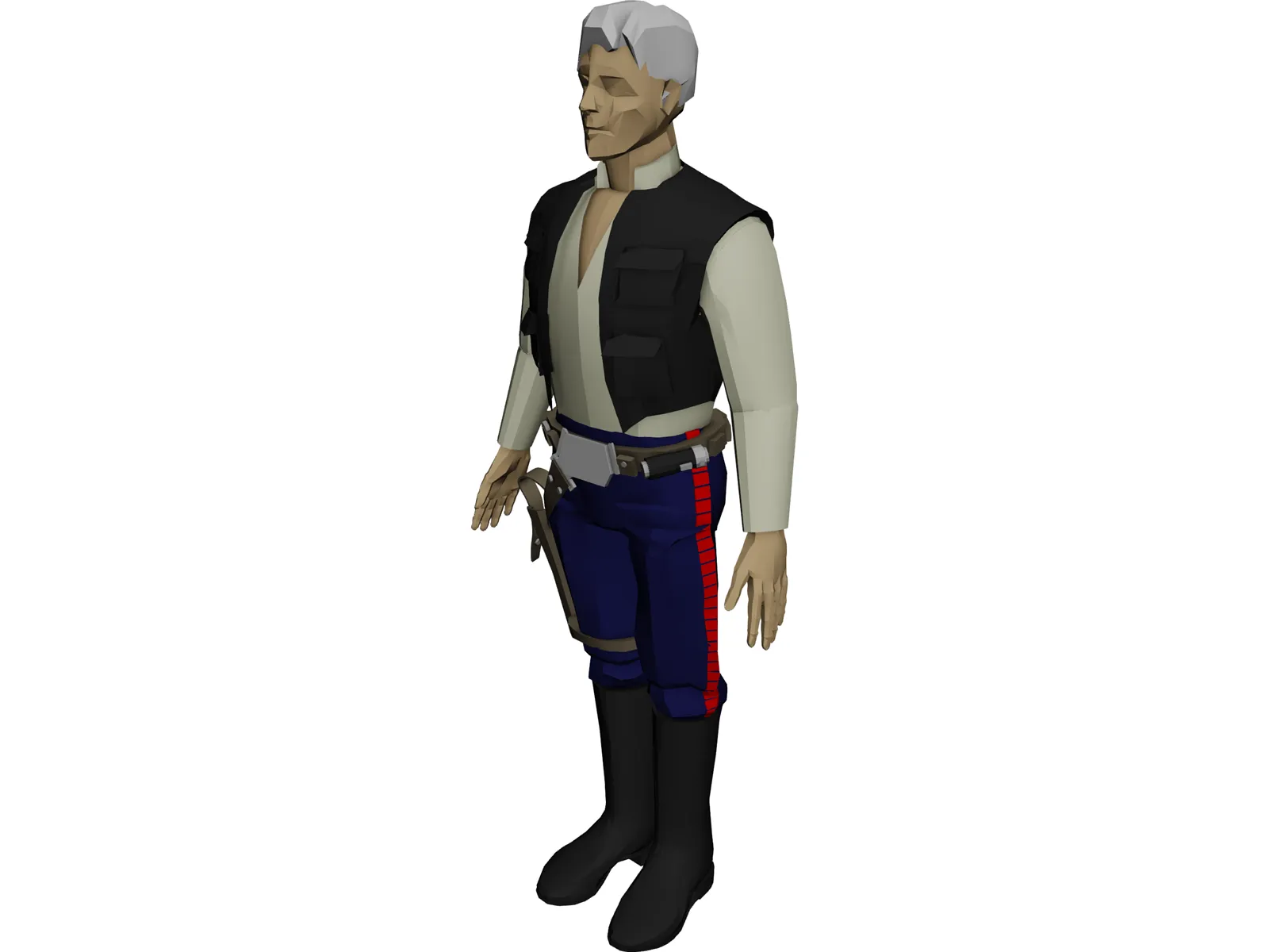 Star Wars Hans Solo 3D Model main preview