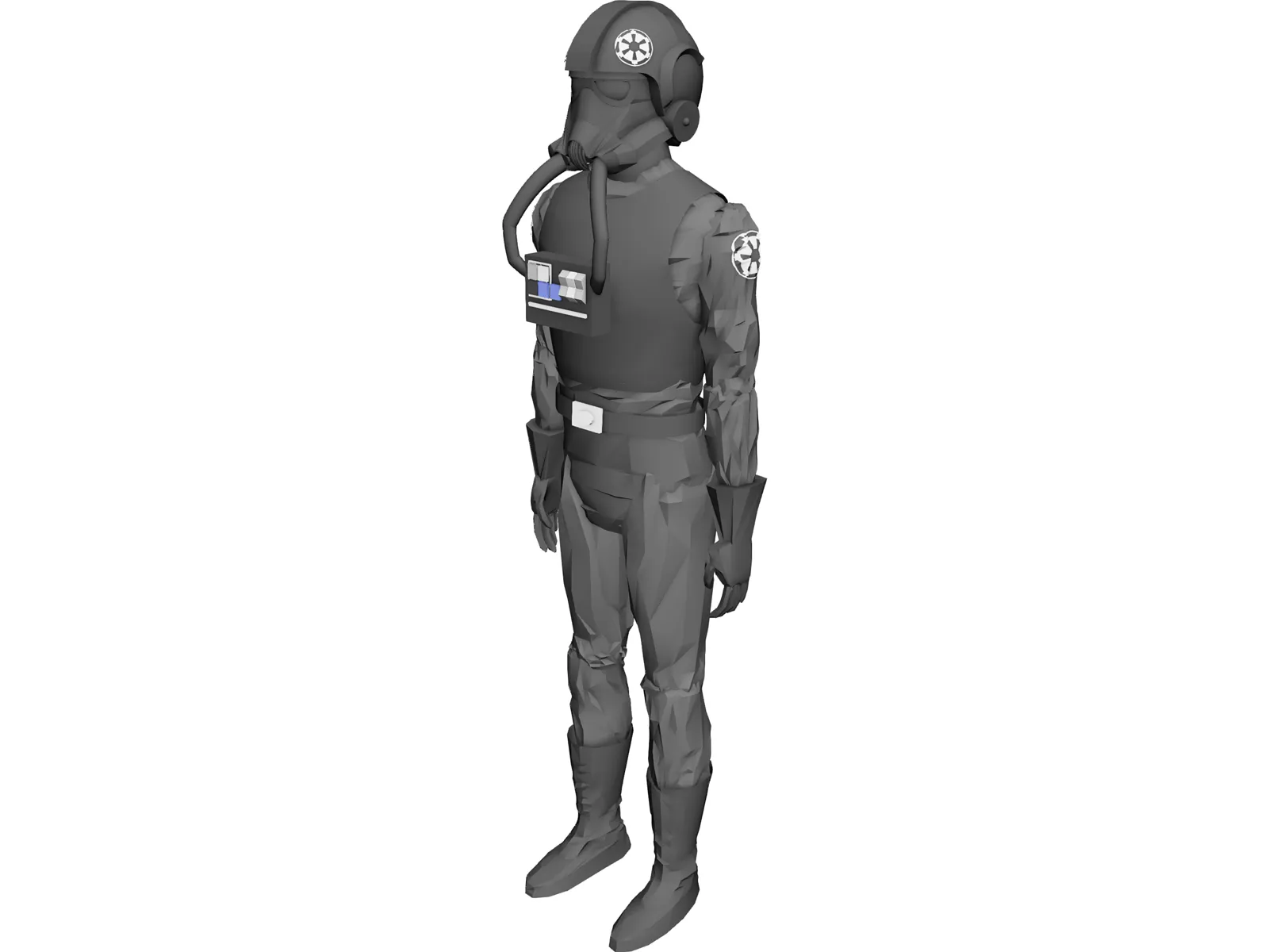 Star Wars Emperial Pilot 3D Model main preview