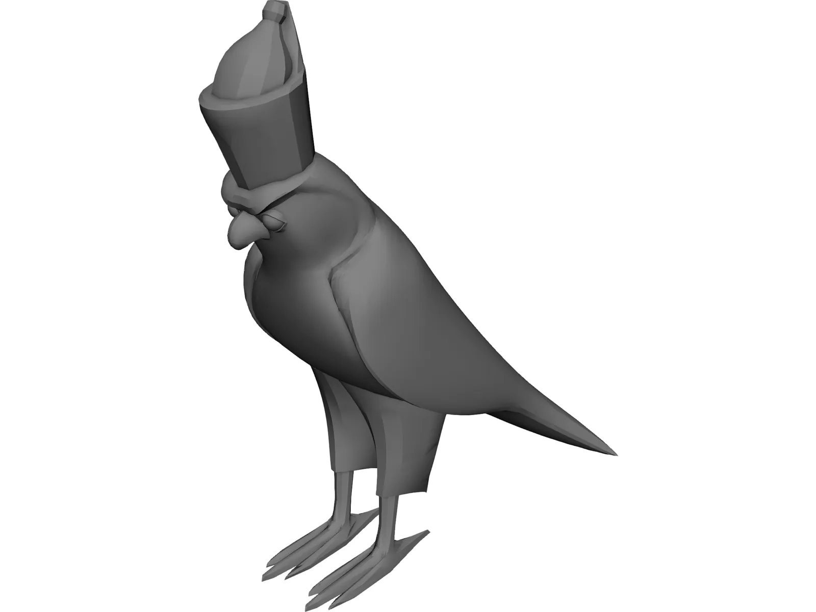 Egyptian Horus Statue 3D Model main preview