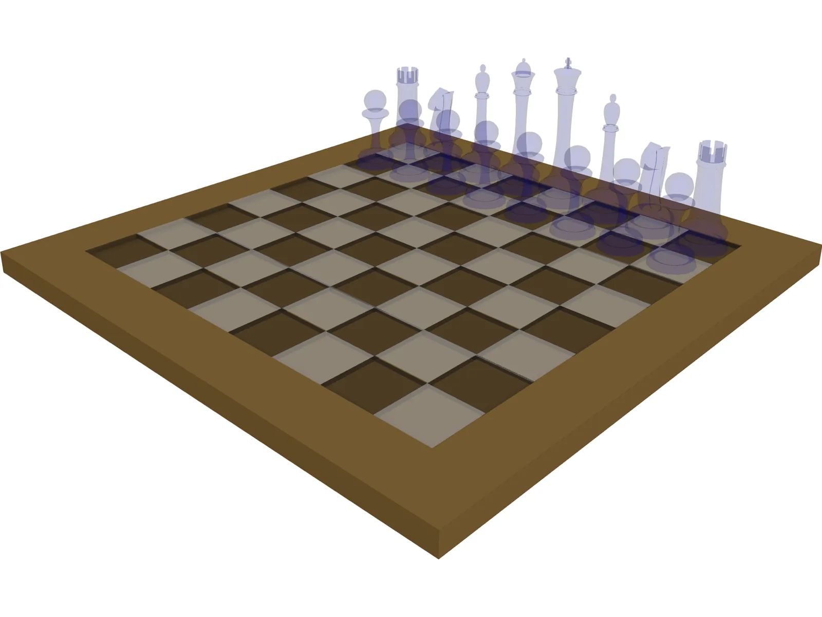 Chess 3D Model main preview