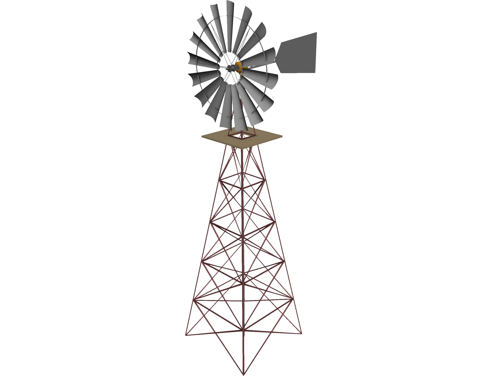 Windmill for Farm 3D Model main preview