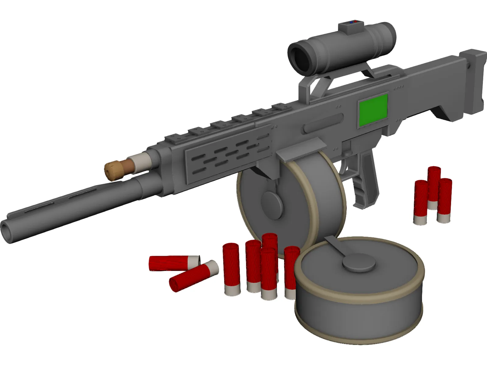 USAS12 3D Model main preview