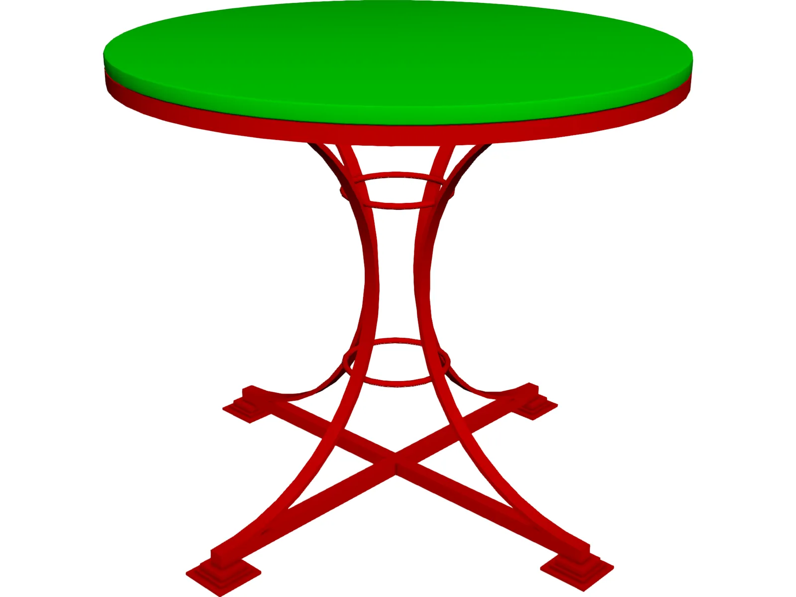 End Table 3D Model main preview