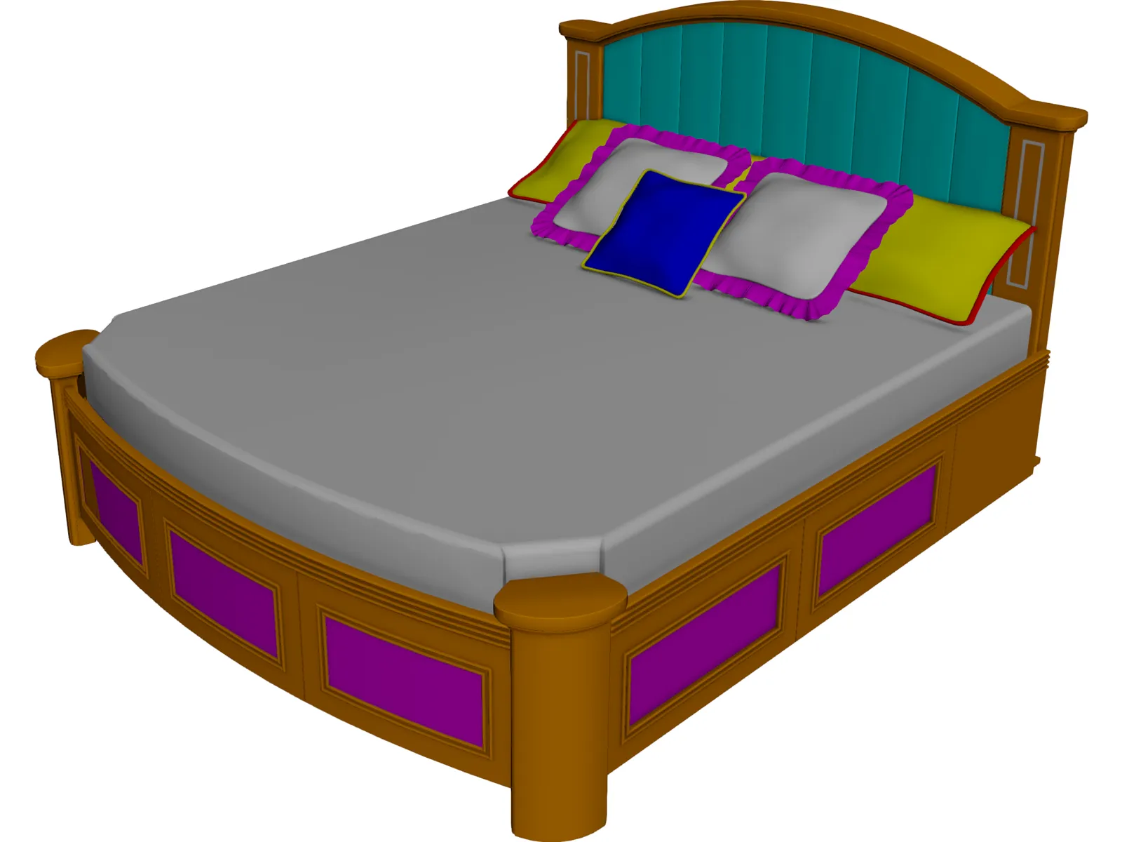 Bed Master Berth 3D Model main preview