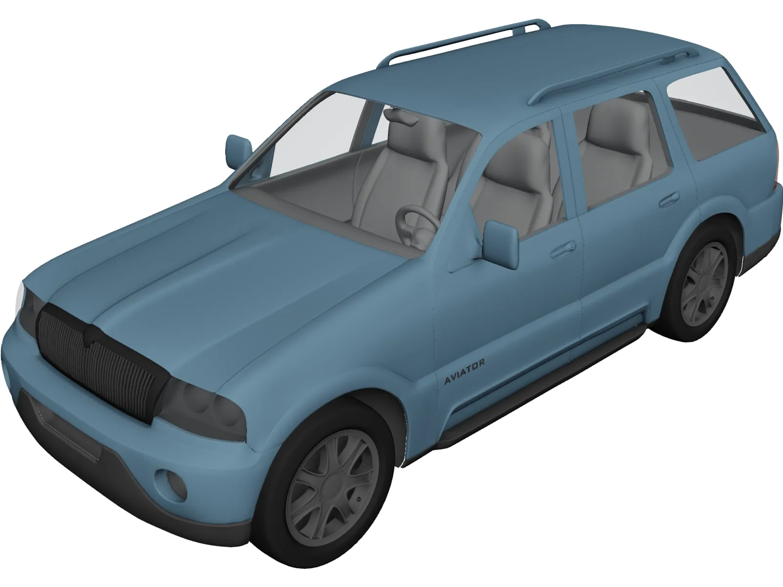 Lincoln Aviator 3D Model main preview