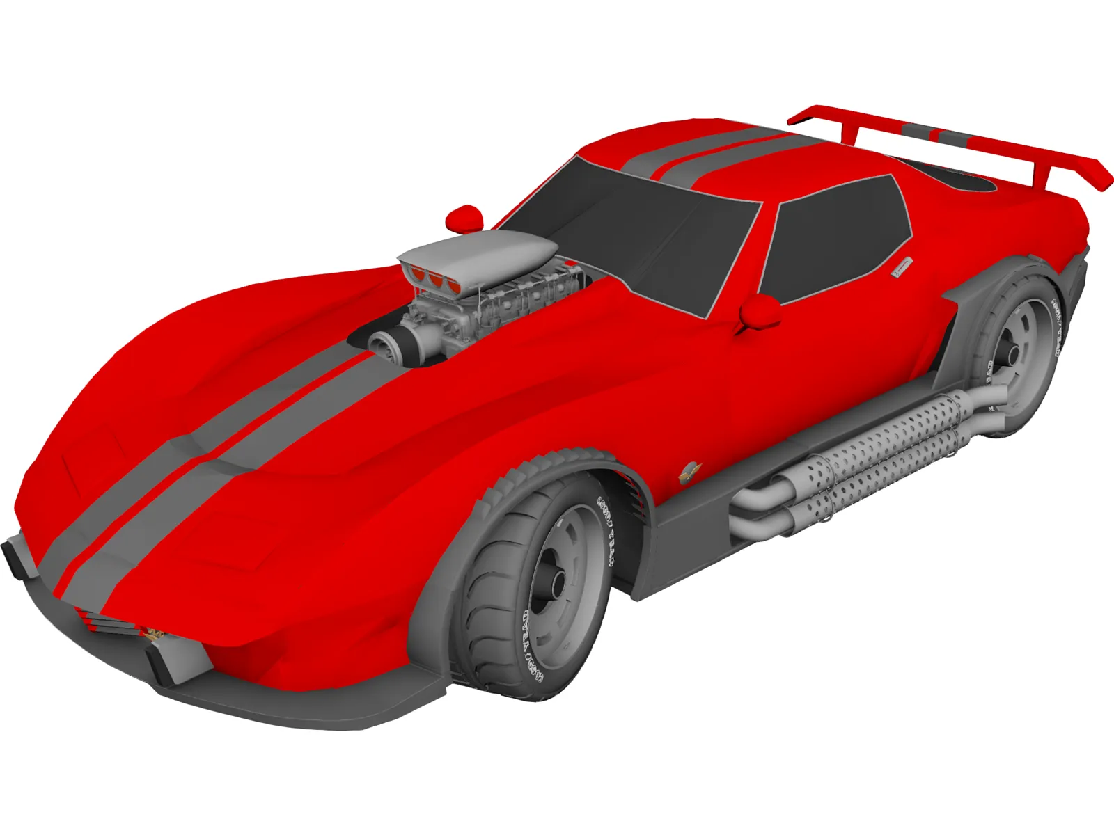 Chevrolet Corvette Supecharged (1981) 3D Model main preview