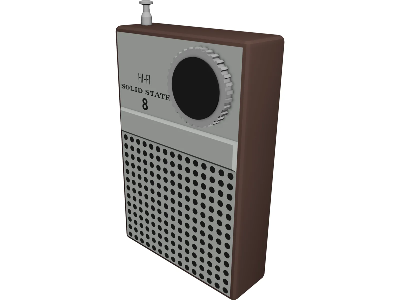 Transistor Radio 3D Model main preview