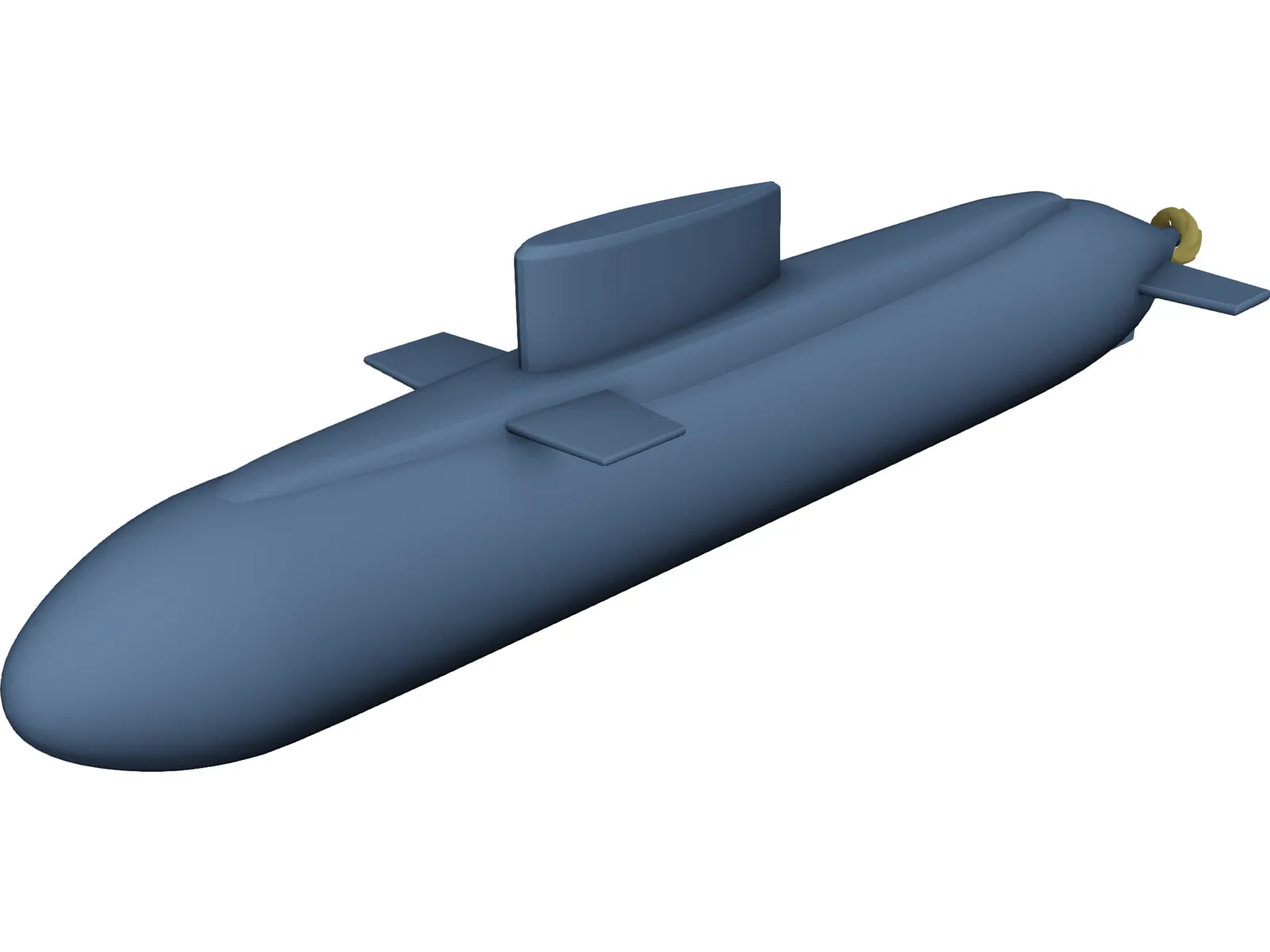 Kilo Class Submarine 3D Model main preview