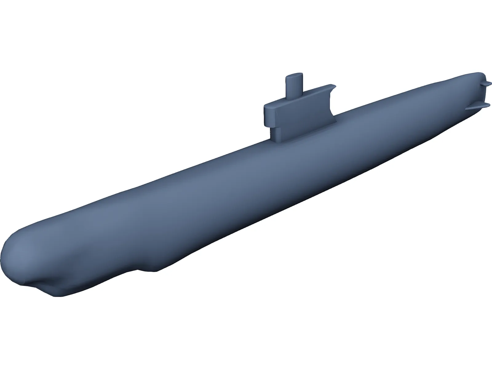 Romeo Class Submarine 3D Model main preview