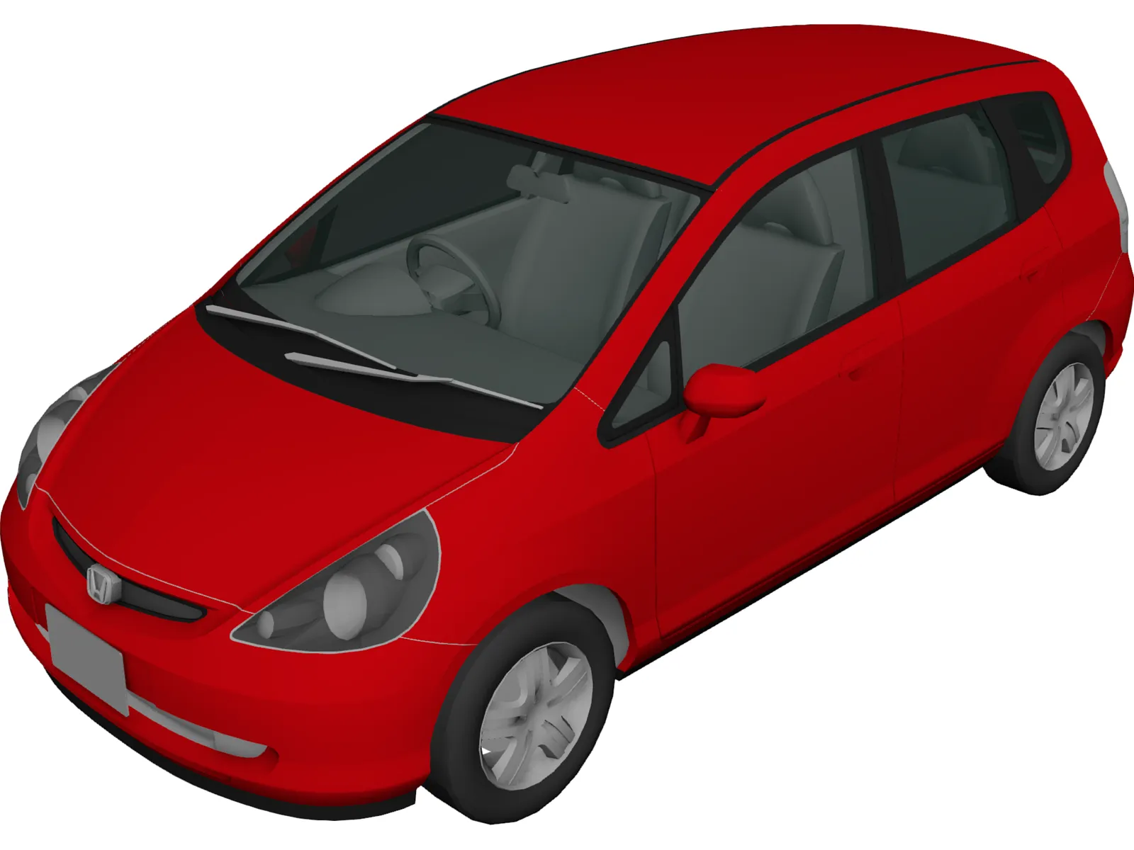Honda Fit [Jazz] (2002) 3D Model main preview