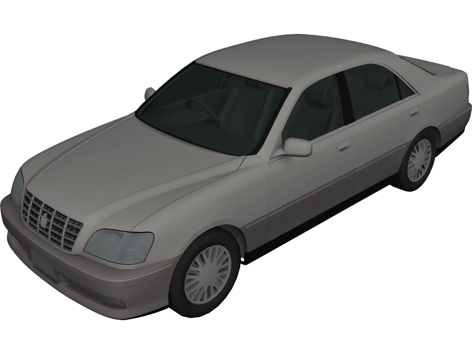Toyota Crown (2001) 3D Model main preview