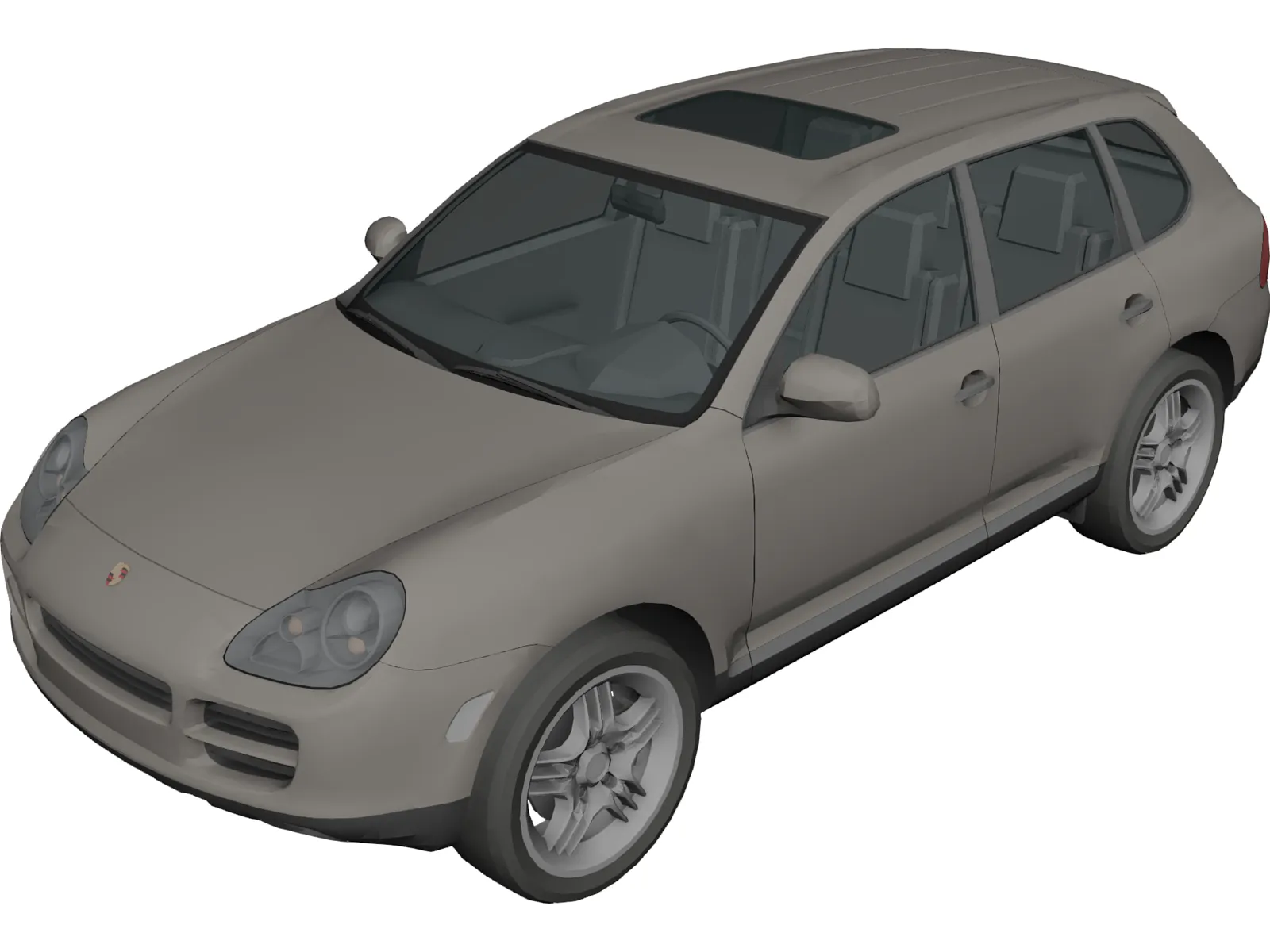 Porsche Cayenne S (2004) 3D Model main preview