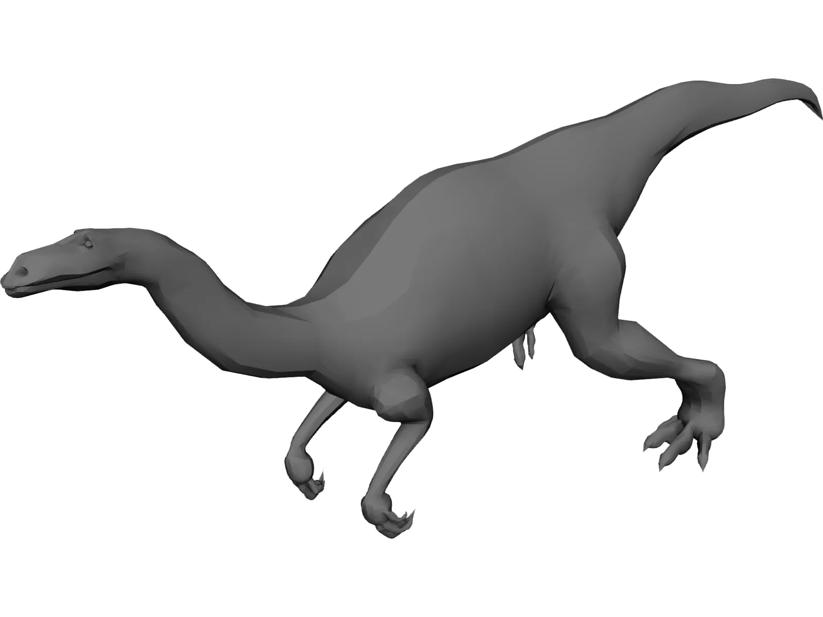 Plateosaurus 3D Model main preview