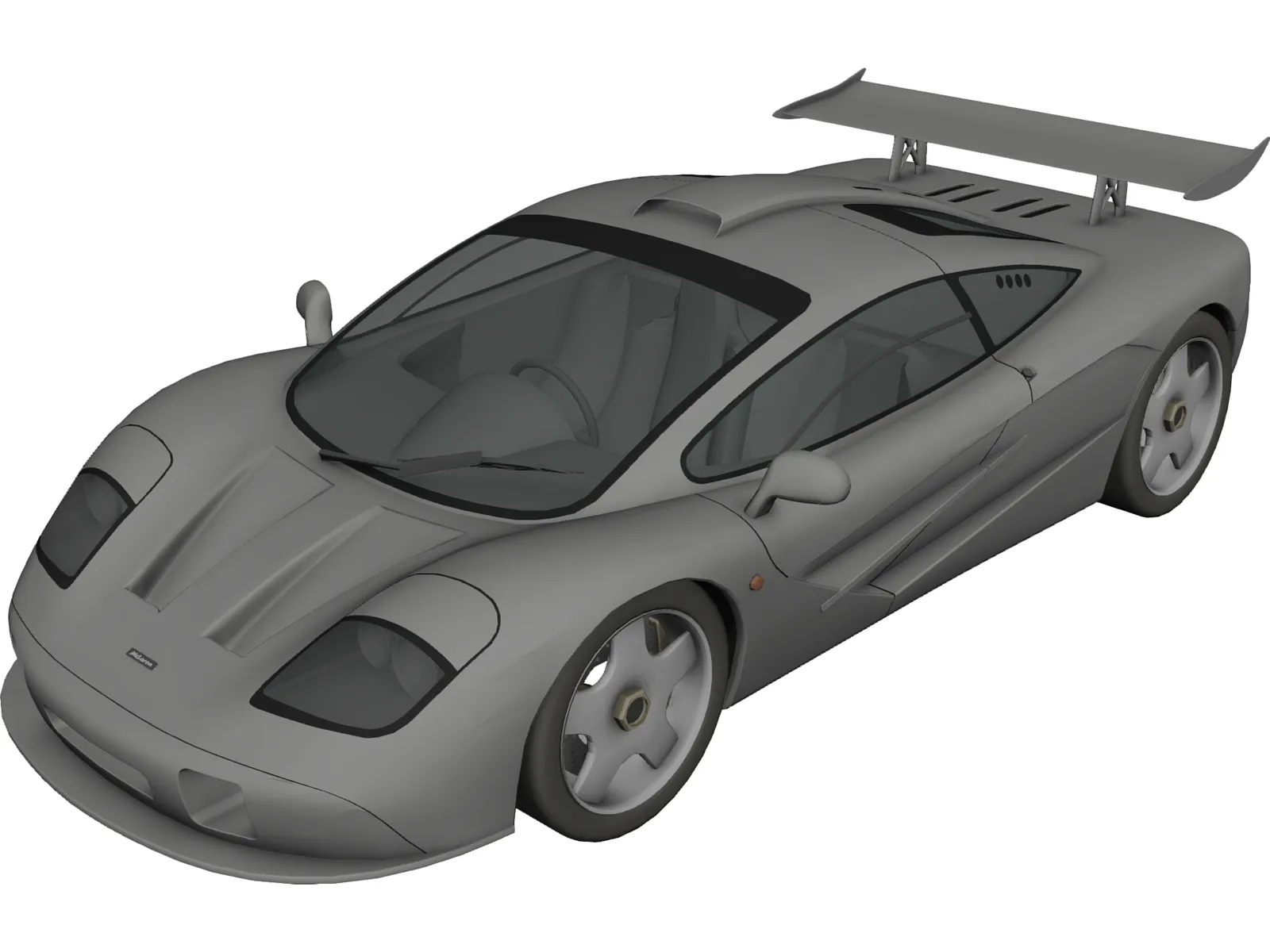 McLaren F1 3D Model main preview