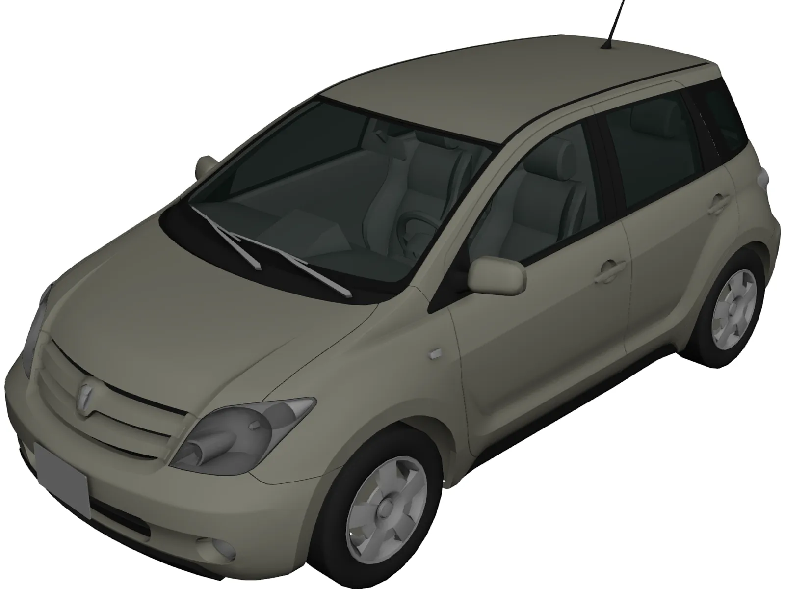 Scion xA / Toyota Ist (2001) 3D Model main preview