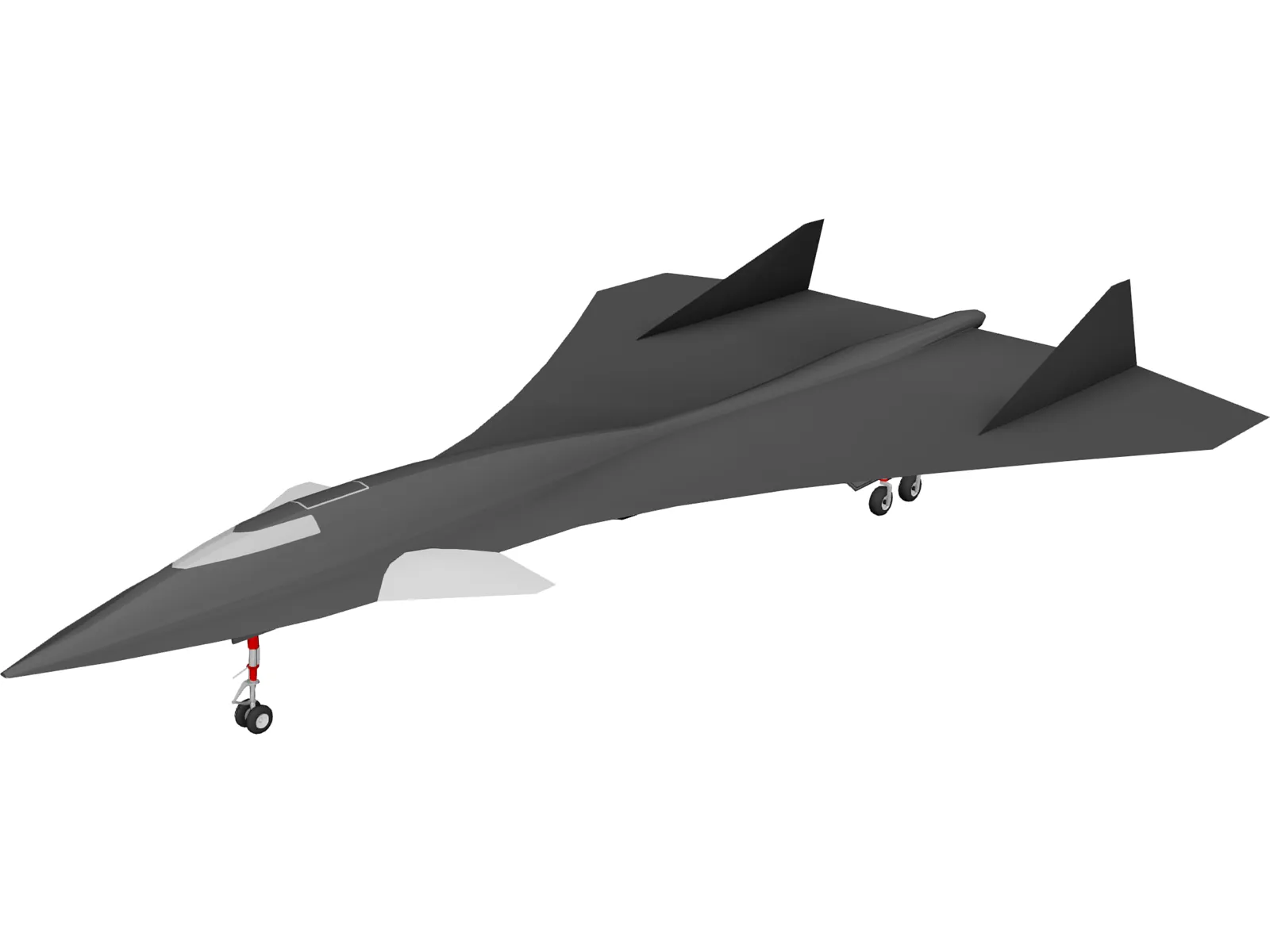 Aurora Spy Plane 3D Model main preview