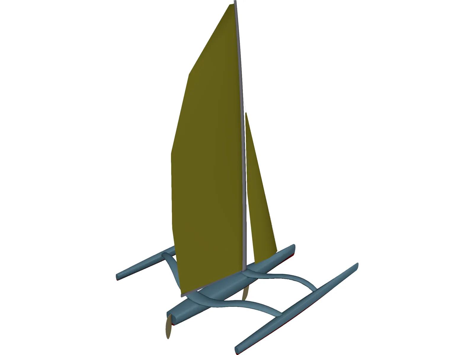 Trimaran 3D Model main preview