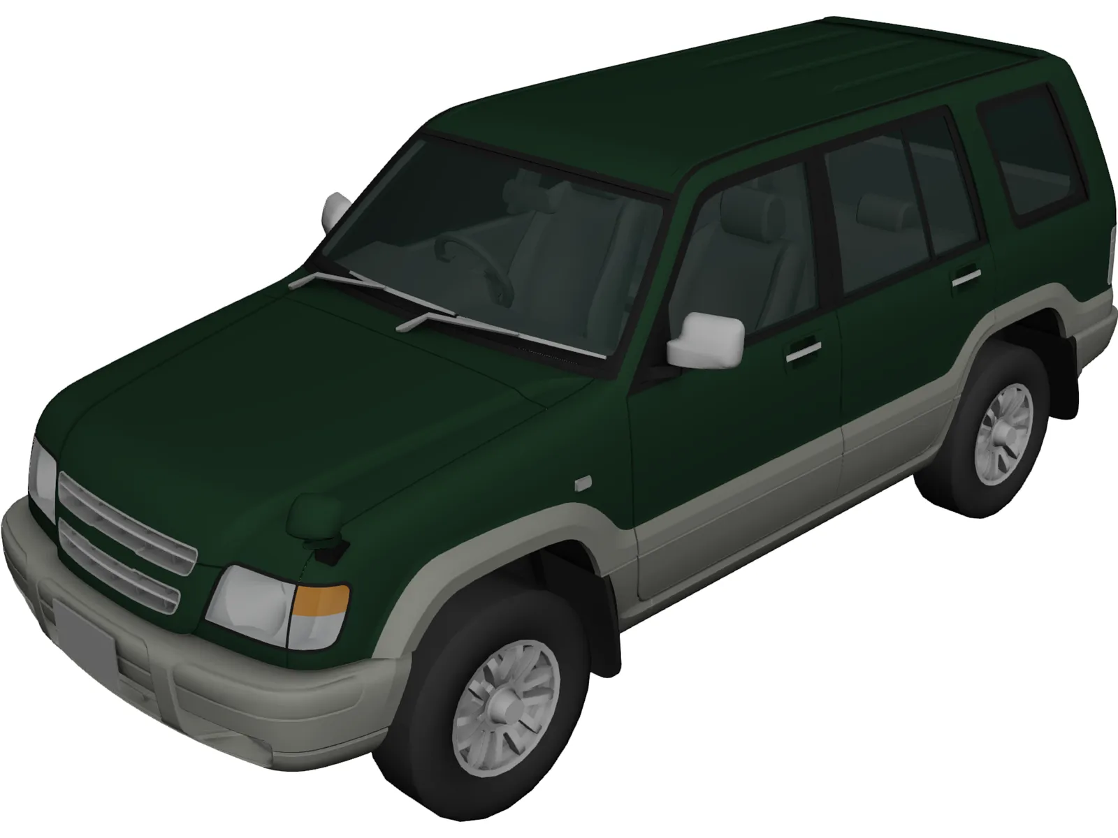 Isuzu Bighorn (2001) 3D Model main preview