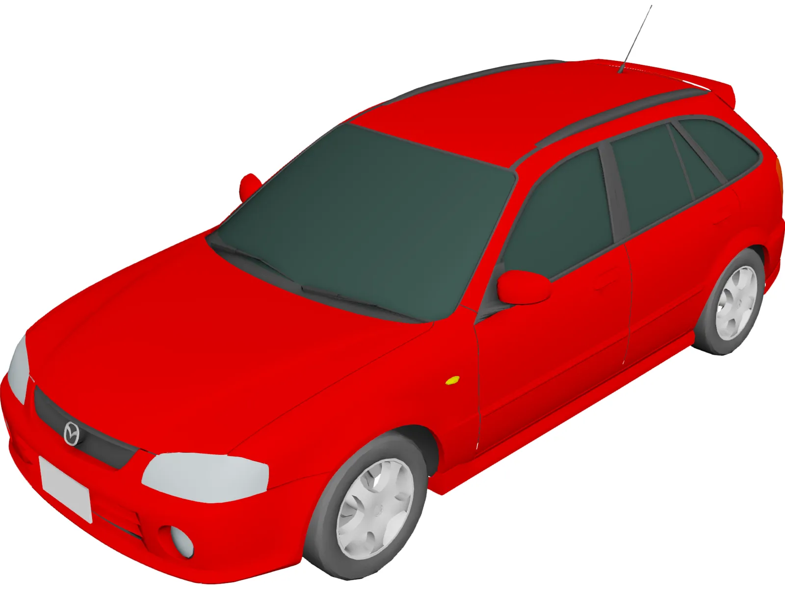 Mazda Familia S-Wagon (1999) 3D Model main preview