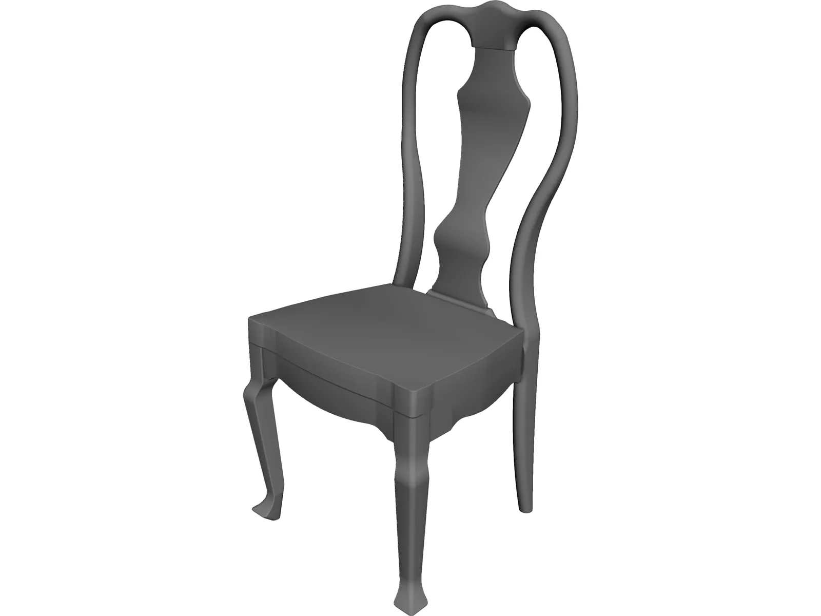 Chair Classic 3D Model main preview