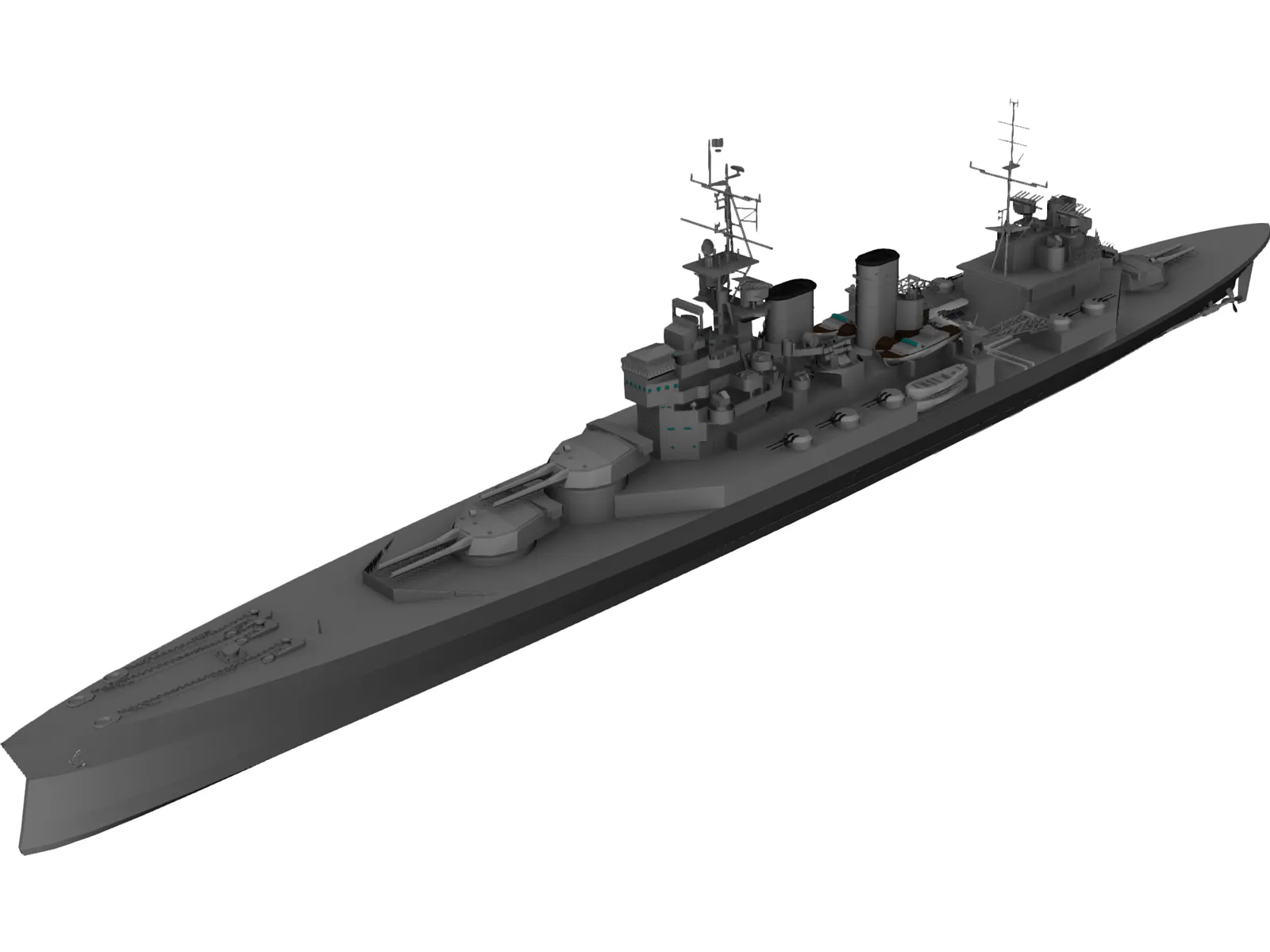 Renown Battlecruiser 3D Model main preview