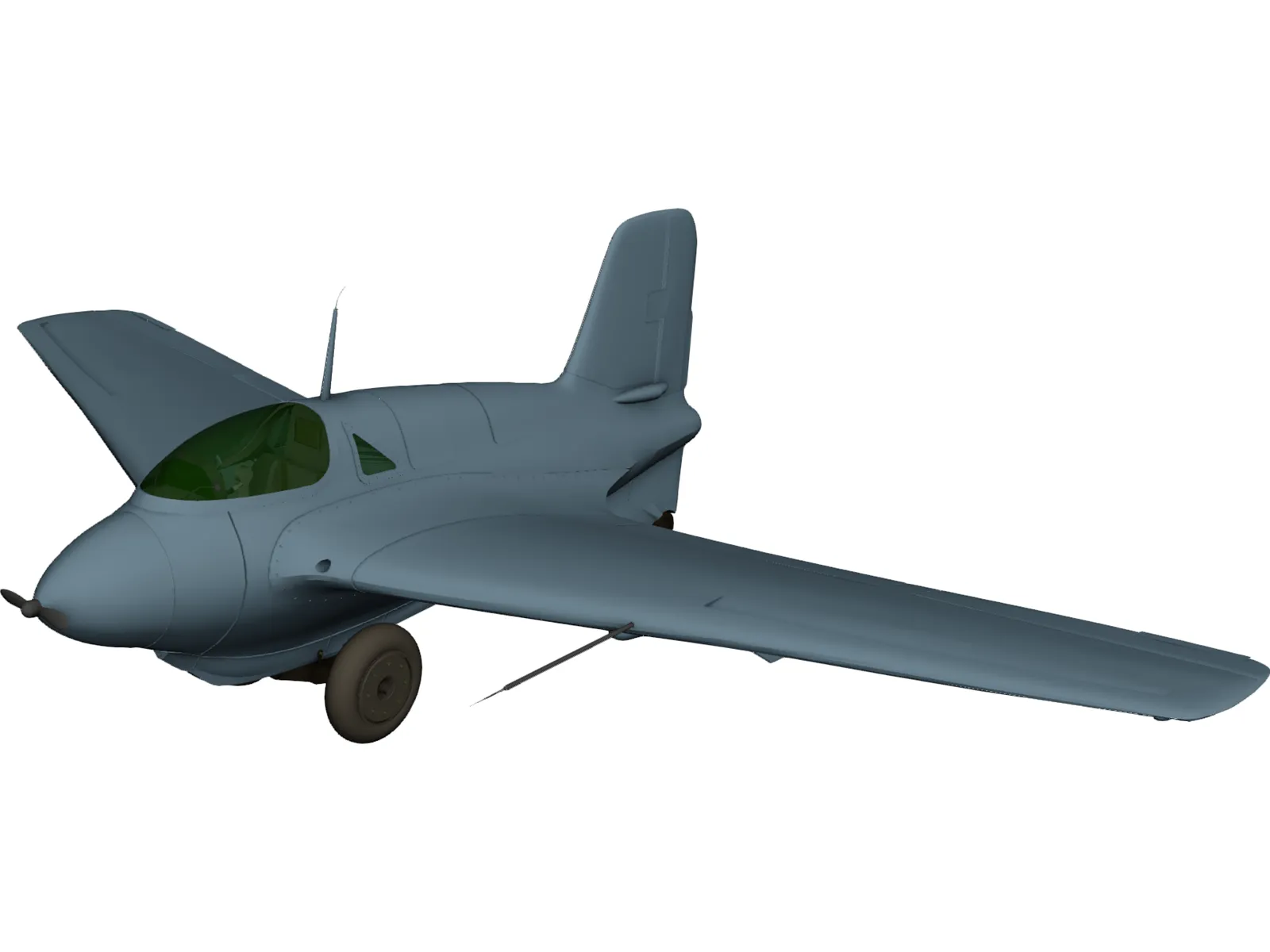 Messerschmitt Me 163 Komet 3D Model main preview