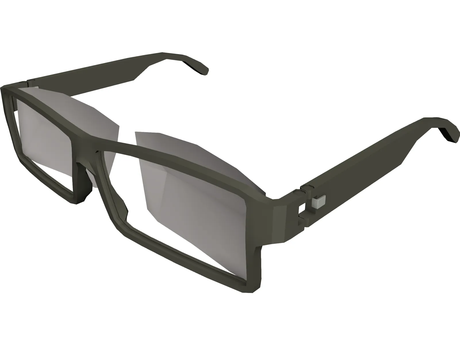 Gucci Glasses 3D Model main preview