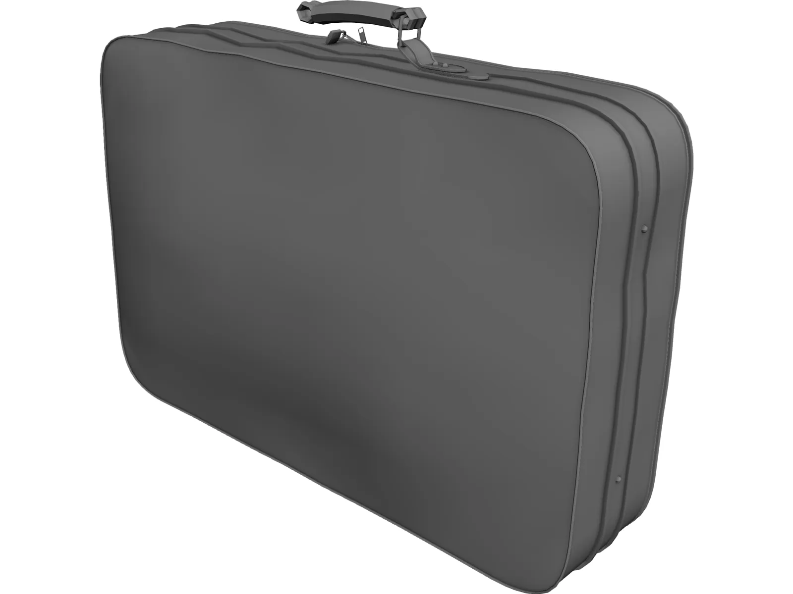 Traveling Suitcase 3D Model main preview