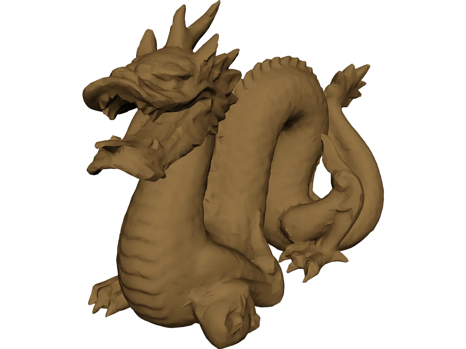 Golden Dragon 3D Model main preview