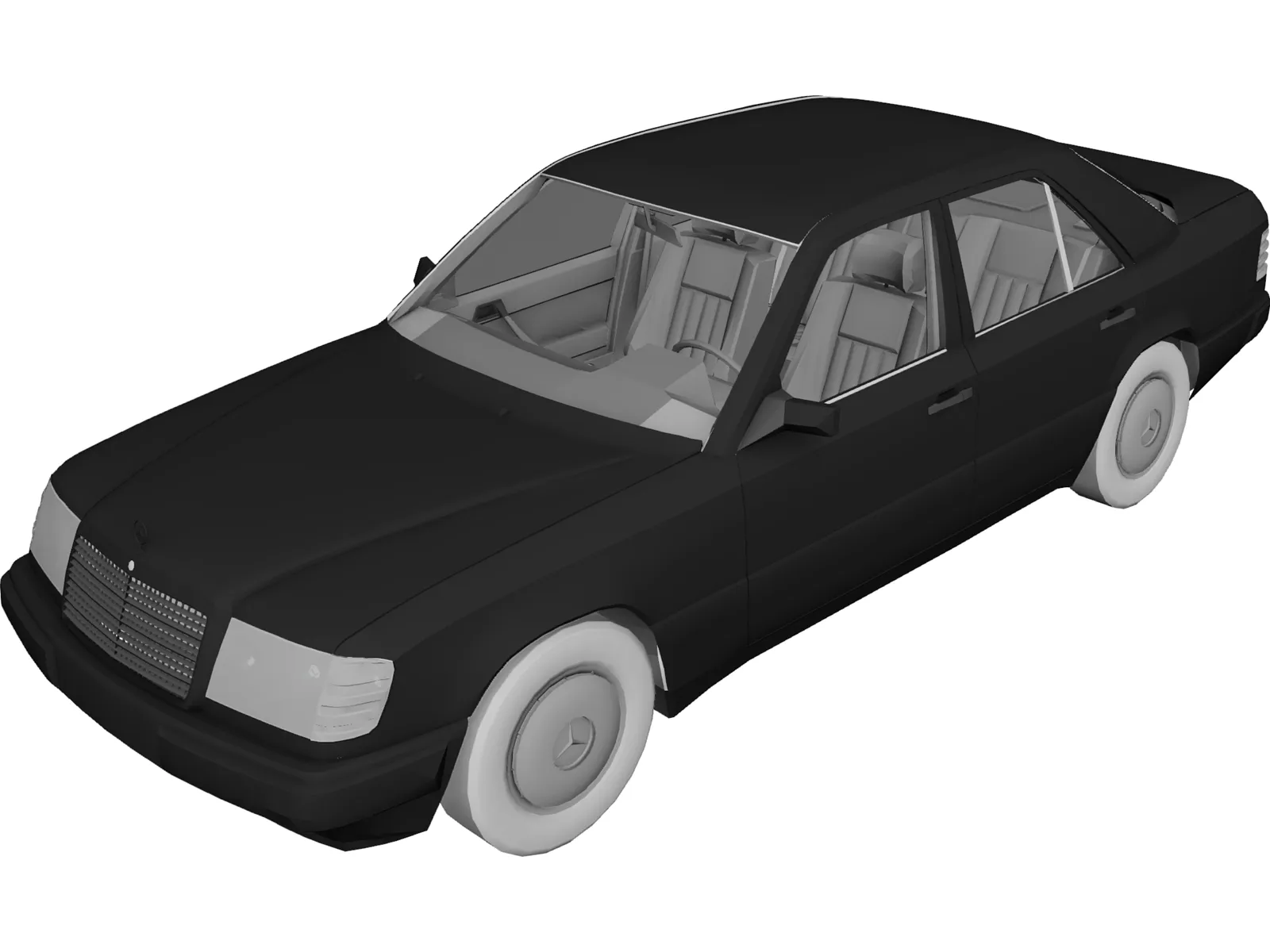Mercedes-Benz 250d 3D Model main preview